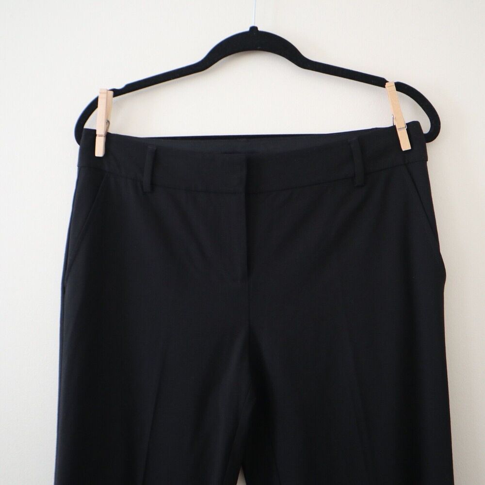 Eileen Fisher Size S Viscose Wool Blend Skinny Dress Pants Black - Picture 2 of 8